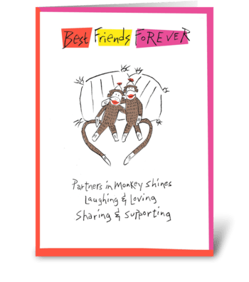 Best Friends Forever greeting card