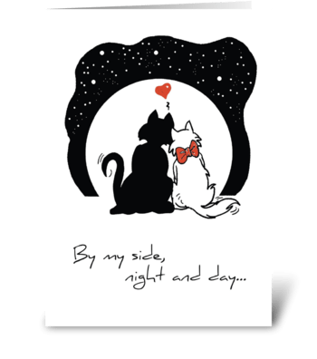 Wedding Anniversary, Cats greeting card