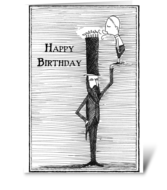 Tall Hat Birthday greeting card