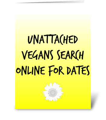 Vegan Dates greeting card