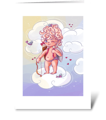 My little Cupid greeting card