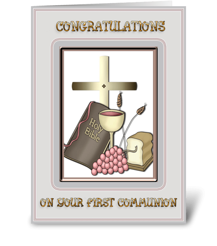 Communion Congratulations  greeting card