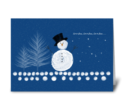 Let it Snow greeting card