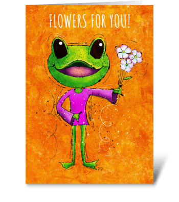 21004 Flowers For You! greeting card