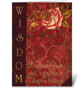 Wisdom Card greeting card