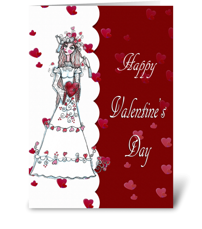 Sweet Princess, Valentine's Wish greeting card