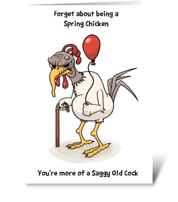 Spring Chicken greeting card