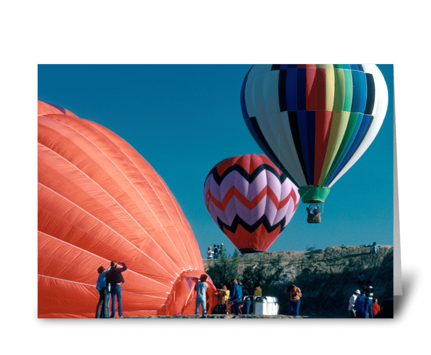 Hot Air Balloons greeting card