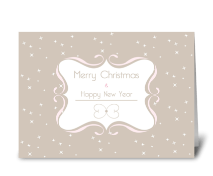 Merry Christmas & Happy  New Year greeting card