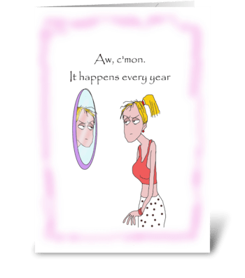 Wrinkles greeting card