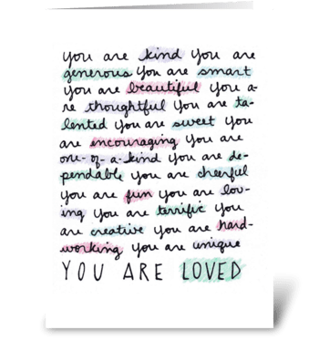 You Are Loved greeting card