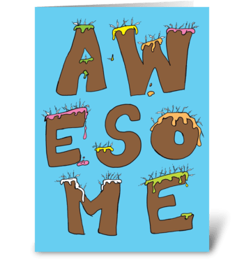 Awesome Birthday greeting card