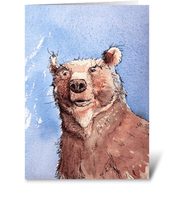 Bear?! greeting card