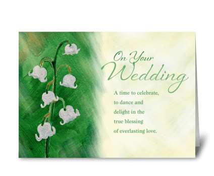 Wedding Day, Lily of the Valley greeting card