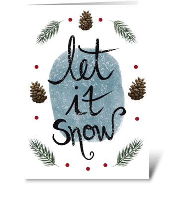 Let it snow! greeting card