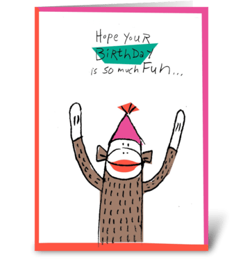 Smiling Year to Year -Birthday greeting card