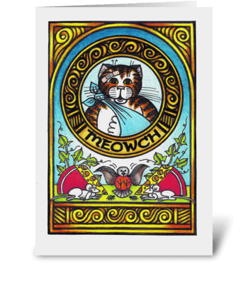 Meowch greeting card