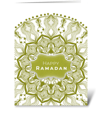 Happy Ramadan greeting card