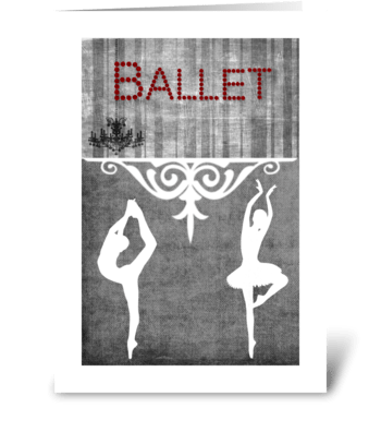 Ballet Series 1 greeting card