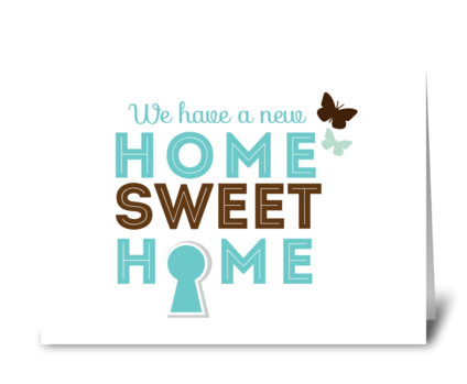 Home Sweet Home greeting card