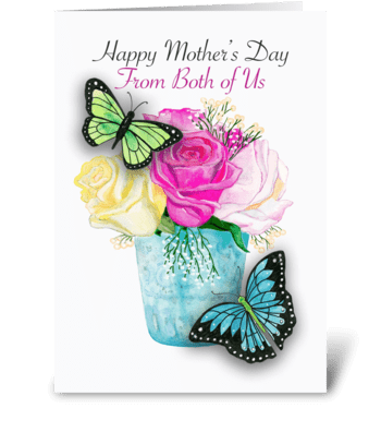 Mother's Day From Both of Us greeting card