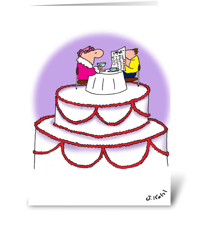 Wedding Cake greeting card