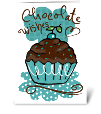 Chocolate Birthday Wishes greeting card
