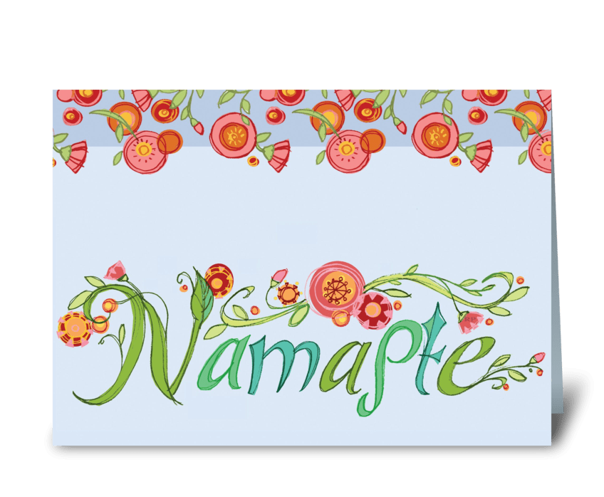 Namaste greeting card