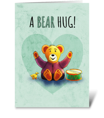 A Bear Hug greeting card