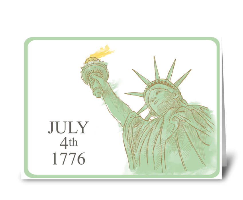 Statue of Liberty greeting card