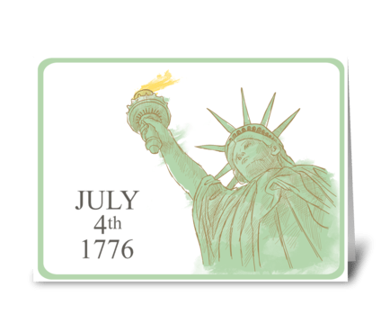 Statue of Liberty greeting card