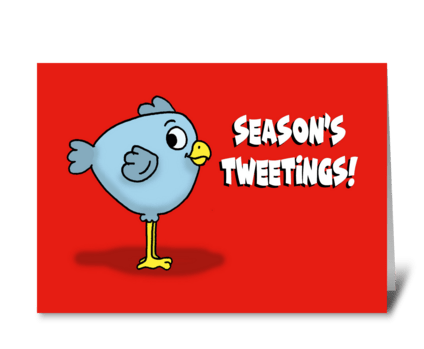 Season's Tweetings greeting card