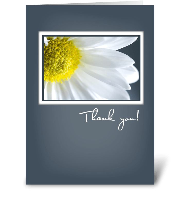 Thank You, with Daisy greeting card