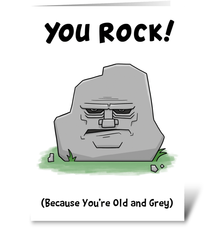 You Rock! greeting card