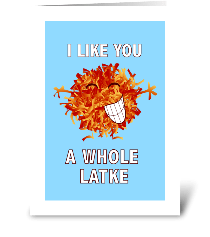 A Whole Latke greeting card