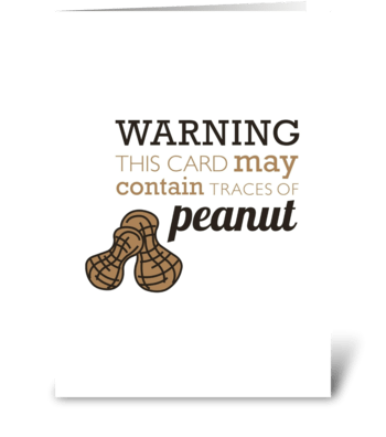 Traces of Peanut greeting card