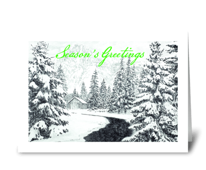 Christmas Greetings greeting card