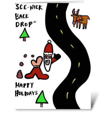 Sce-Nick Backdrop greeting card