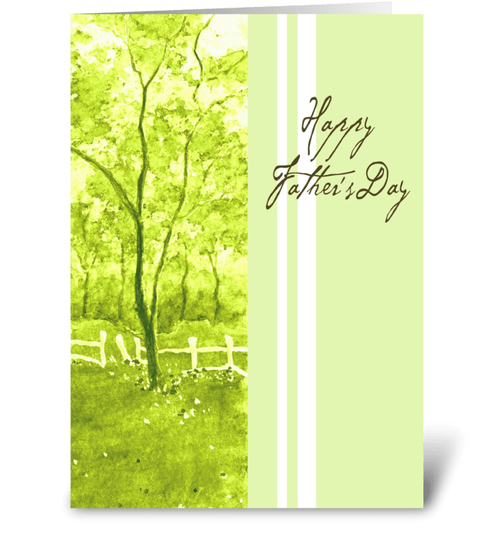 Peaceful Green greeting card