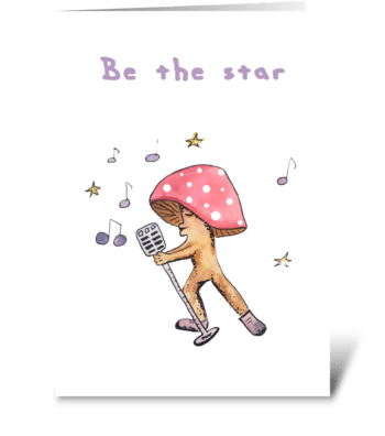 Be the star greeting card
