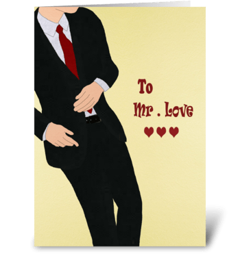 Mr.Love greeting card