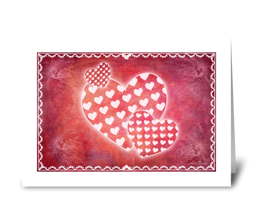 Happy Hearts greeting card
