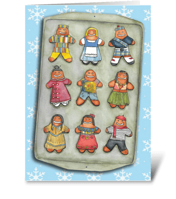 Gingerbreads of the World greeting card