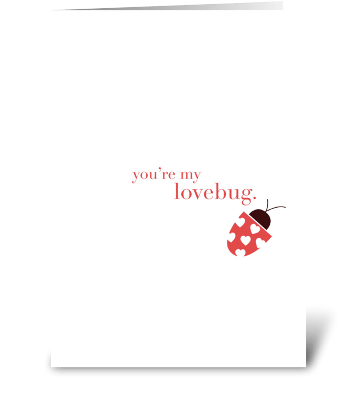 Lovebug greeting card