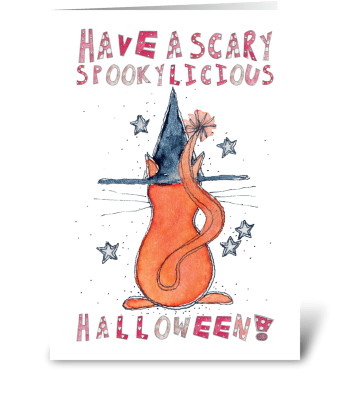 Have A Scary Spookylicious Halloween greeting card