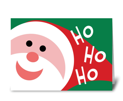 Ho Ho Ho greeting card