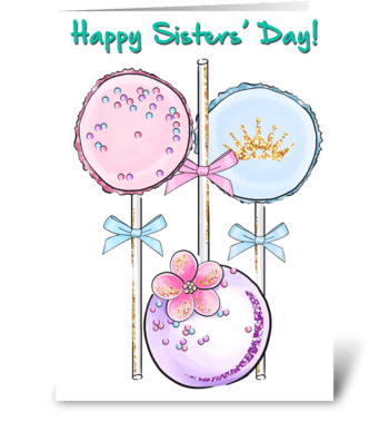 Lollipops greeting card
