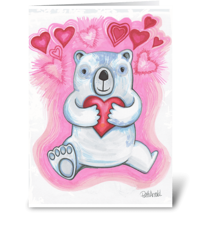 I Love You Beary Much greeting card