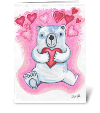 I Love You Beary Much greeting card