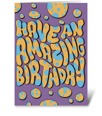 Happy Birthday Funky greeting card